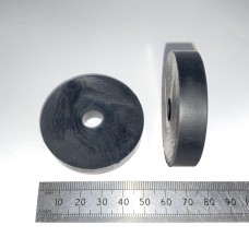 Large Rubber Washer,  Hole M10 (10mm), O/D 50mm, Height 10mm