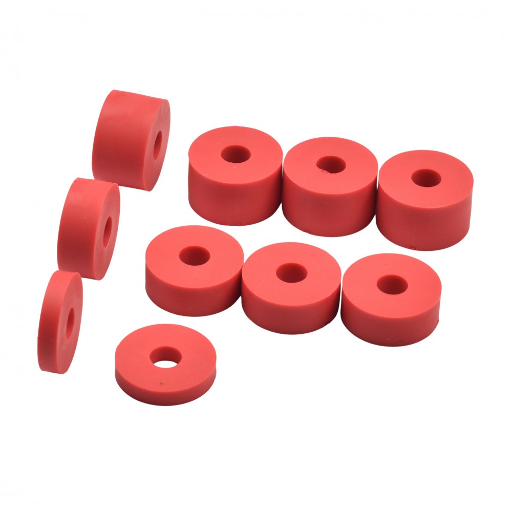 hawkeng 10mm (m10) rubber spacers standoff washers (10 pack) 4 x 15mm, 4 x  10mm, 2 x 5mm
