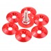 8mm (M8) Countersunk Washer - Red