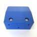 Desk partition screen clamps for glass or acrylic sheet, 4mm to 6mm - Blue, 2pcs
