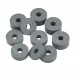 10mm (M10) SOFT Rubber Spacers/Standoff Washers (32mm diameter) Shore A 45 – Grey