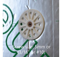 Flame Retardent 60mm Plastic Washers for Fixing Insulation or Sound Proofing